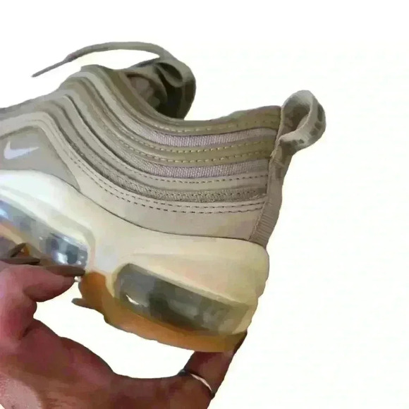 Nike Womens W Air Max 97 UT Khaki/Light Bone Sneaker 7.5 - Picture 15 of 16